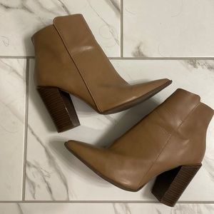Brown Heeled Ankle Boot